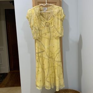 Adriana Papell silk dress size 8